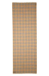 Burberry Vintage Check Lightweight Wool Silk Scarf In Antique Yellow