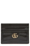 GUCCI GENUINE CROCODILE CARD CASE,523159LV50G