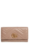 GUCCI GG MATELASSE LEATHER CONTINENTAL WALLET,443436DTD1T