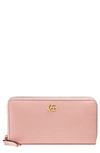 GUCCI PETITE LEATHER ZIP AROUND WALLET,456117CAO0G