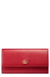 GUCCI PETITE LEATHER CONTINENTAL WALLET,456116CAO0G