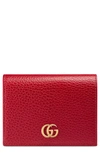 GUCCI PETITE LEATHER CARD CASE,456126CAO0G