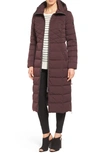 BERNARDO QUILTED LONG COAT WITH ECOPLUME FILL,6885B020