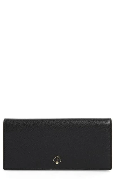 Kate Spade Polly Leather Bifold Wallet In Black