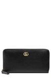 GUCCI PETITE LEATHER ZIP AROUND WALLET,456117CAO0G