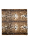 SAINT LAURENT LEOPARD SQUARE SCARF,4655263Y667