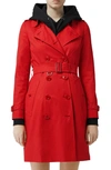 BURBERRY THE CHELSEA COTTON GABARDINE TRENCH COAT,8010041