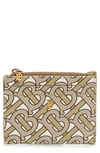 BURBERRY SIMONE LOGO PRINT LEATHER CARD CASE,8014963