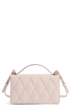 Givenchy Gv3 Quilted Leather Wallet On A Chain - Pink In Pale Pink