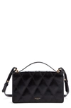 Givenchy Gv3 Quilted Leather Wallet On A Chain In Black
