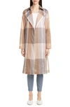 LAFAYETTE 148 EVANGELINA PAVILION PLAID TRENCH COAT,MCA05R-1G58