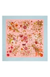 GUCCI FLORAL & STAR PRINT SILK TWILL SCARF,5778403G001