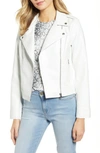 BB DAKOTA FAUX LEATHER MOTO JACKET,BJ302974