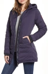 Canada Goose Camp Hooded Down Jacket In Navy