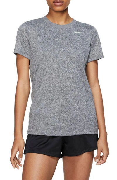 Nike Women's Legend Training T-shirt In Black/ Heather