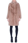 AKRIS PUNTO FAUX FUR COAT,578703061306