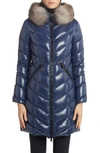MONCLER FULMARUS QUILTED DOWN PUFFER COAT WITH REMOVABLE GENUINE FOX FUR TRIM,F20931C56502C0065