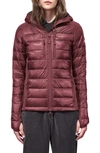 Canada Goose Hybridge Lite Hooded Packable Down Jacket In Elderberry
