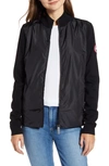 Canada Goose Windbridge Zip-up Nylon Sweatshirt In Black