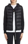 MONCLER QUILTED DOWN FRONT HOODED CARDIGAN,E20938461600V8053
