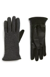 BRUNELLO CUCINELLI CASHMERE, SILK & LEATHER GLOVES,MPNAG90004-192