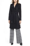 Ted Baker Ellgenic Long Belted Coat In Black