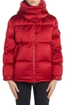 MONCLER WIL HOODED QUILTED DOWN SATIN PUFFER JACKET,E20934683505C0296
