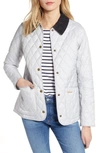 Barbour Annandale Water Resistant Quilted Utility Jacket In Ice White