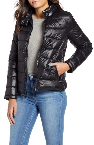 Marc New York Packable Puffer Jacket In Black