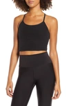 Beyond Yoga Racerback Cropped Tank Top In Darkest Night