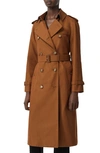 BURBERRY WATERLOO RELAXED FIT COTTON TRENCH COAT,8022316