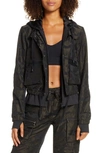 Blanc Noir Skyfall Camo-print Aviator Jacket In Olive Camo