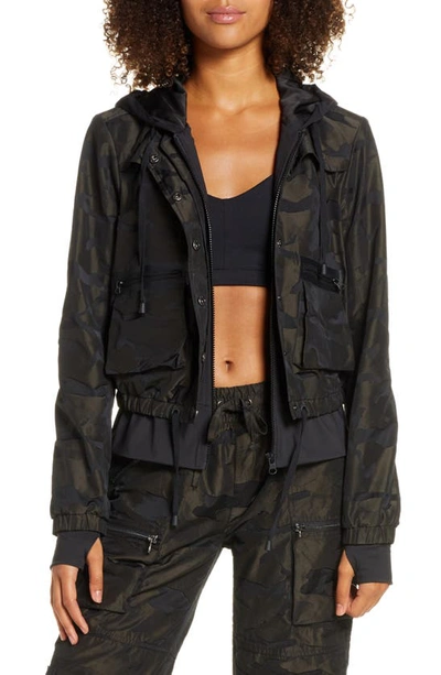 Blanc Noir Skyfall Camo-print Aviator Jacket In Camo