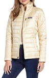 Patagonia Radalie Water Repellent Thermogreen-insulated Jacket In Oyster White