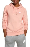 Nike Sportswear Essential Pullover Fleece Hoodie In Pink