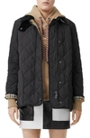 Burberry Quilted Thermoregulated Jacket In Black