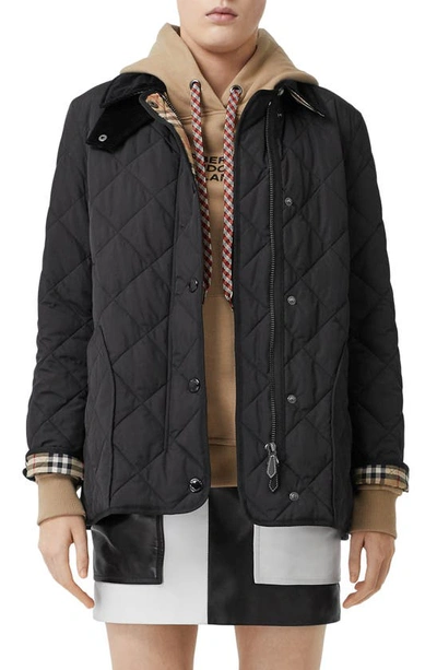 Burberry Jacket In Nero