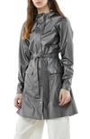 RAINS CURVE WATERPROOF HOODED RAINCOAT,1206