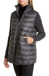 MONCLER QUILTED DOWN & WOOL LONG CARDIGAN,E20939455800A9018