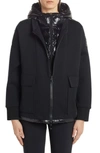 MONCLER QUILTED DOWN MIXED MEDIA JACKET,E20938462200V8076