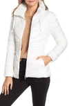 Bernardo Packable Ecoplume Puffer Jacket In White