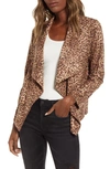 BB DAKOTA DRAPE FRONT FAUX SUEDE JACKET,BJ302972