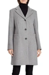 Lauren Ralph Lauren Wool Blend Reefer Coat In Alaskan Grey