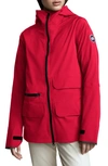 Canada Goose Pacifica Hooded Utility Jacket In Red