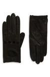 AGNELLE LAMBSKIN LEATHER DRIVING GLOVES,FAYE