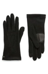 Echo Wool & Cashmere Blend Water Repellent Touchscreen Gloves In Black