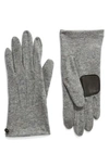 Echo Wool & Cashmere Blend Water Repellent Touchscreen Gloves In Heather Grey