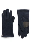 Echo Wool & Cashmere Blend Water Repellent Touchscreen Gloves In Navy