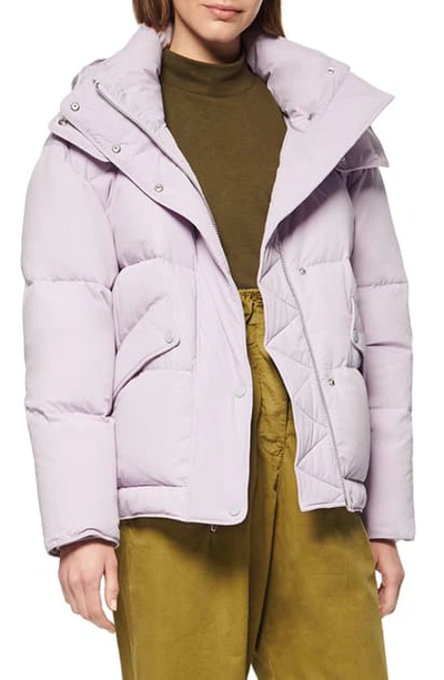 Andrew Marc Down & Feather Puffer Jacket In Lilac