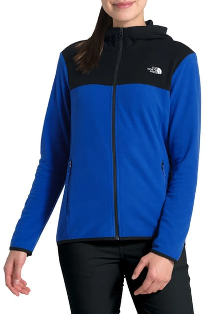 The North Face Tka Glacier Hooded Jacket In Tnf Blue/ Tnf Black